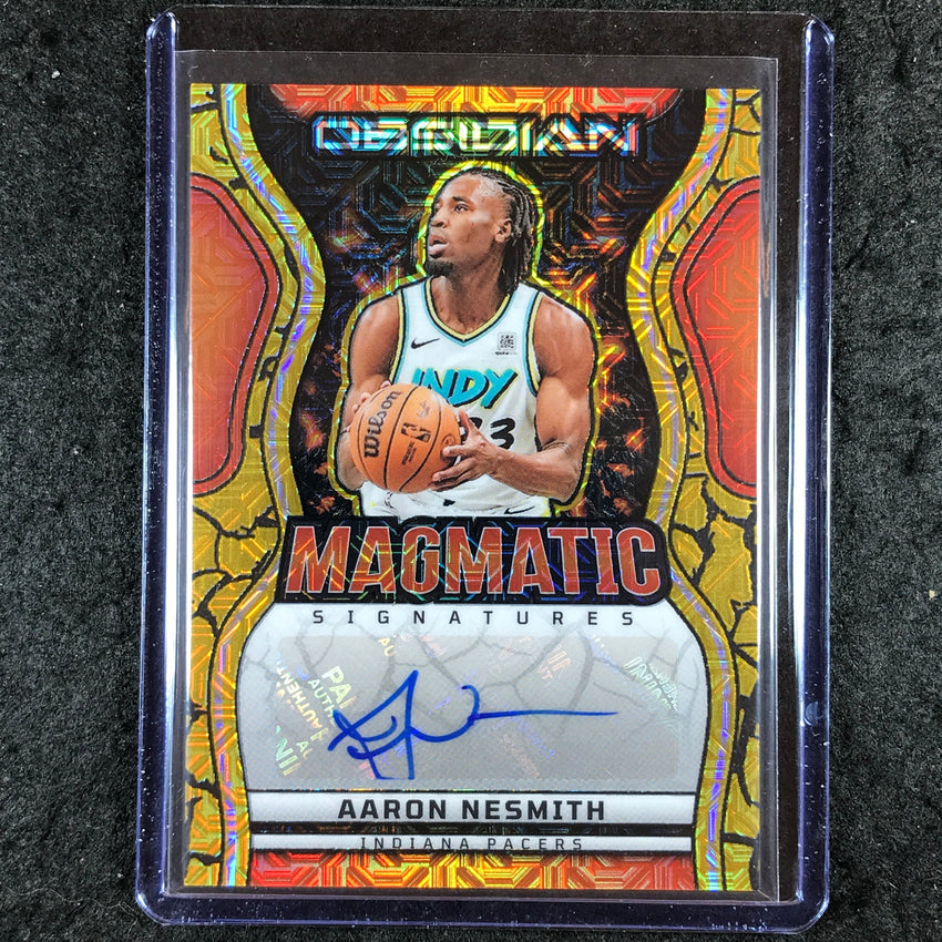 2024-25 Obsidian AARON NESMITH Magmatic Signatures Auto Gold Flood 9/10