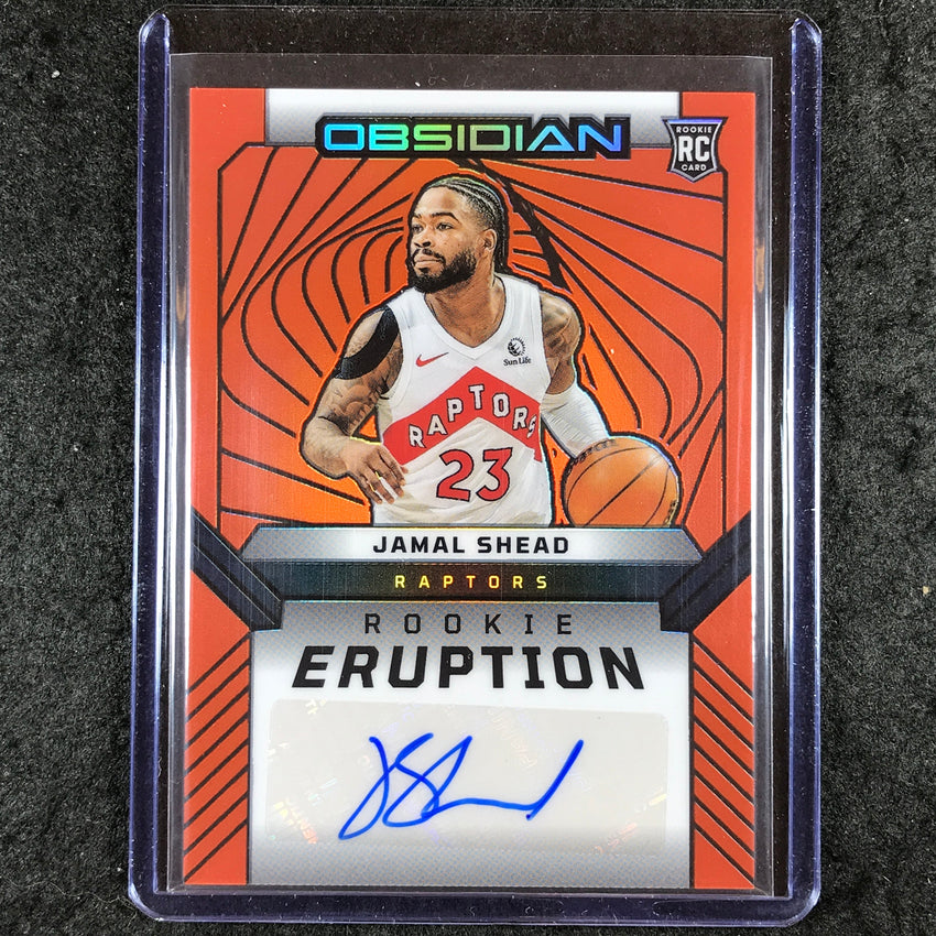 2024-25 Obsidian JAMAL SHEAD Rookie Eruption Auto Orange Flood 30/99