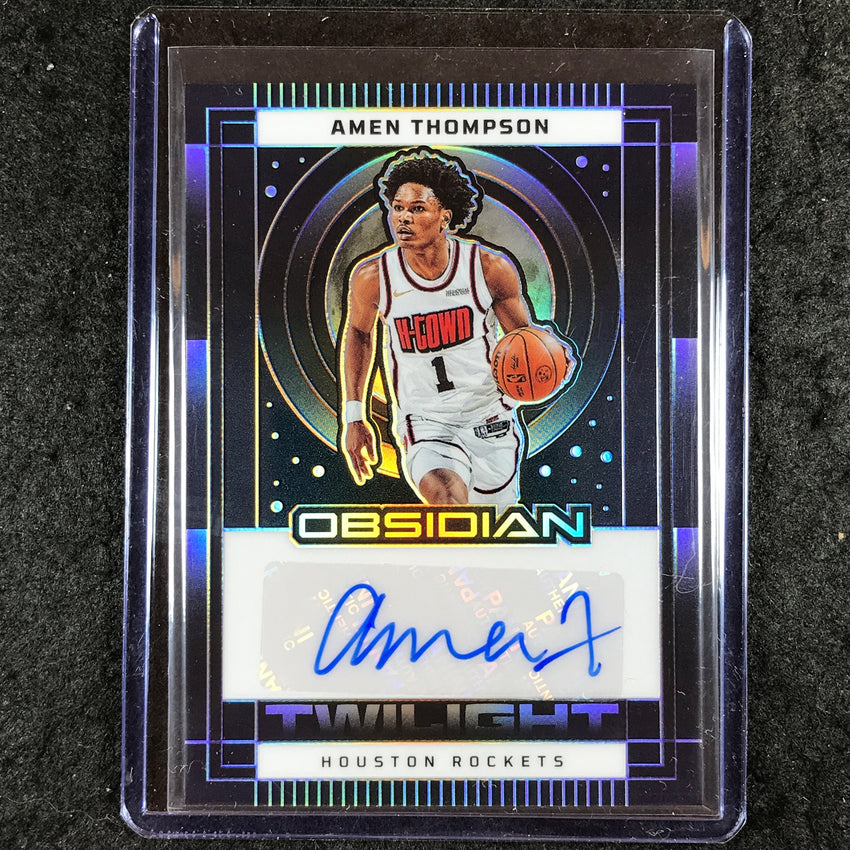2024-25 Obsidian AMEN THOMPSON Twilight Signatures Auto 16/75