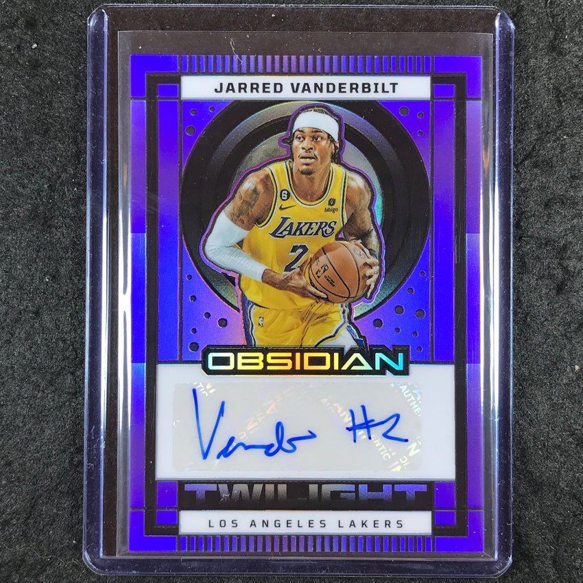 2024-25 Obsidian JARRED VANDERBILT Twilight Signatures Auto Purple Flood 9/49