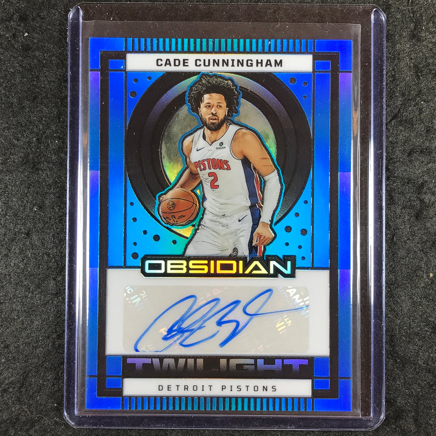 2024-25 Obsidian CADE CUNNINGHAM Twilight Signatures Auto Blue Flood 15/25