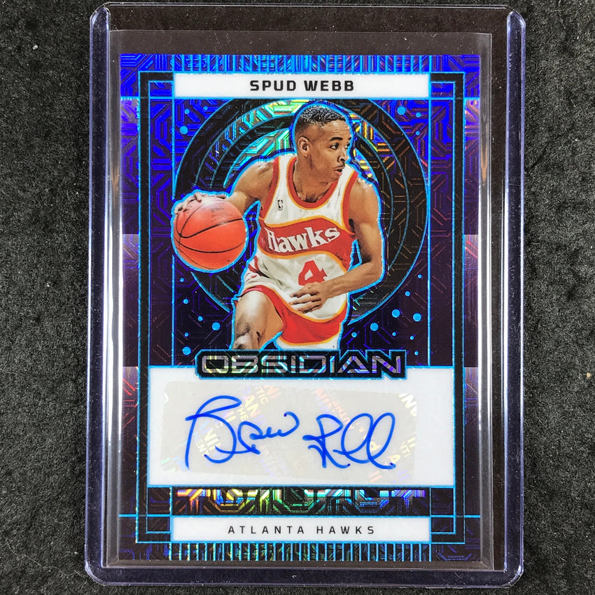 2024-25 Obsidian SPUD WEBB Twilight Signatures Auto Deep Sea Mojo Flood 2/5