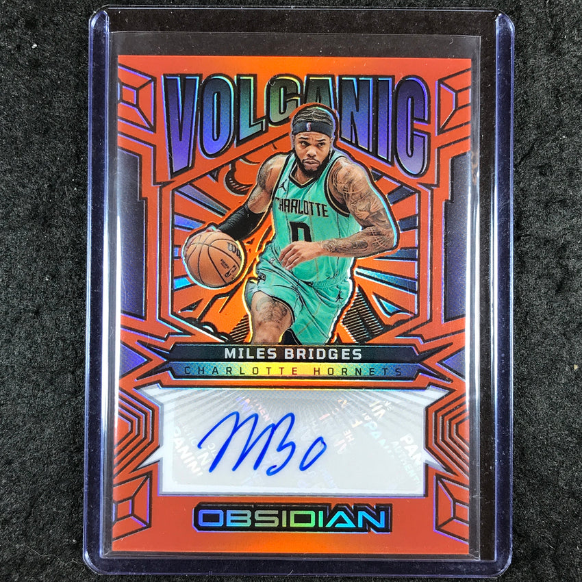 2024-25 Obsidian MILES BRIDGES Volcanic Signatures Auto Orange Flood 74/99