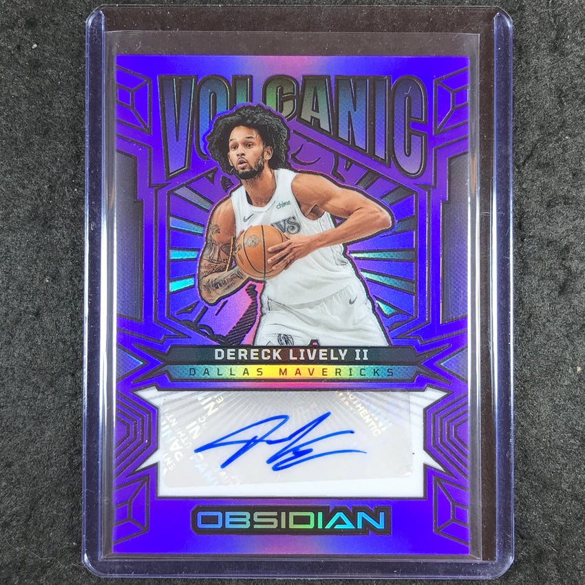 2024-25 Obsidian DERECK LIVELY II Volcanic Signatures Auto Purple Flood 2/49