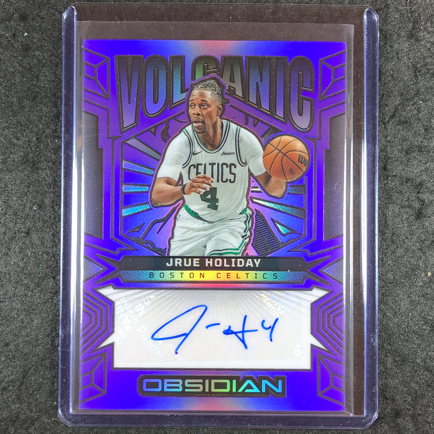 2024-25 Obsidian JRUE HOLIDAY Volcanic Signatures Auto Purple Flood 49/49