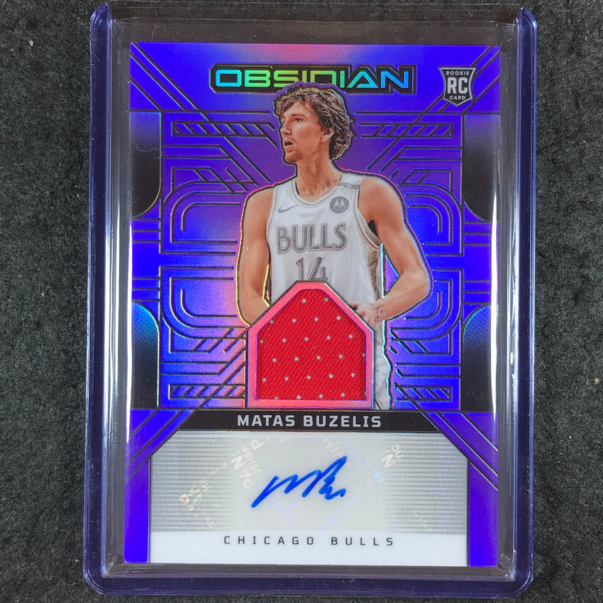 2024-25 Obsidian MATAS BUZELIS Rookie Jersey Ink Auto Purple Flood 1/75
