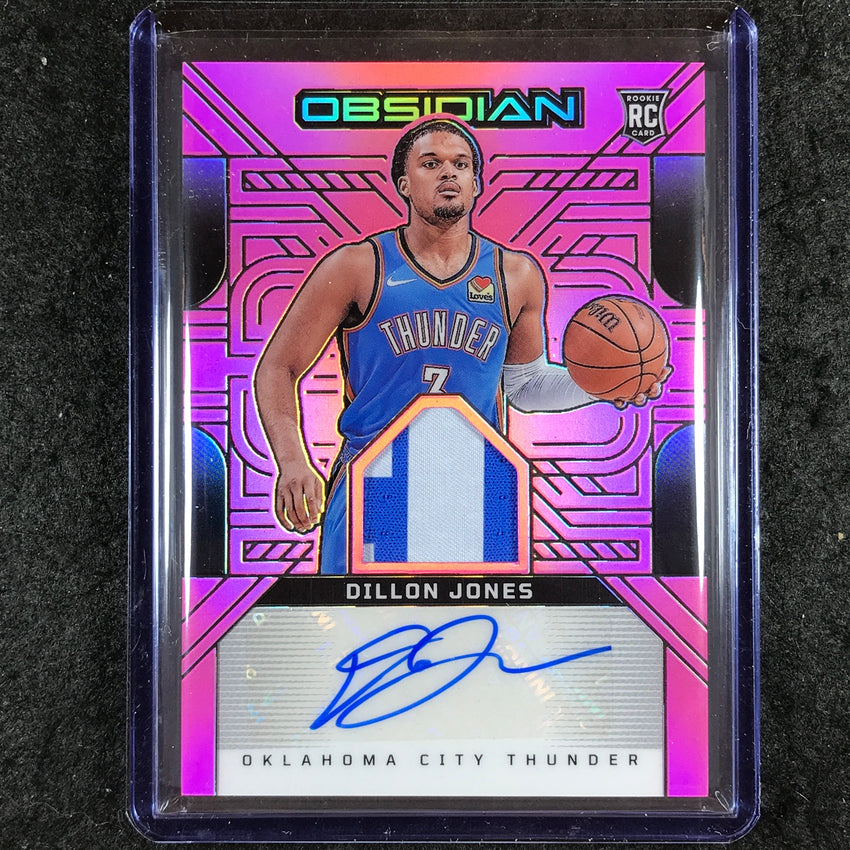 2024-25 Obsidian DILLON JONES Rookie Patch Ink Auto Pink Flood 23/49