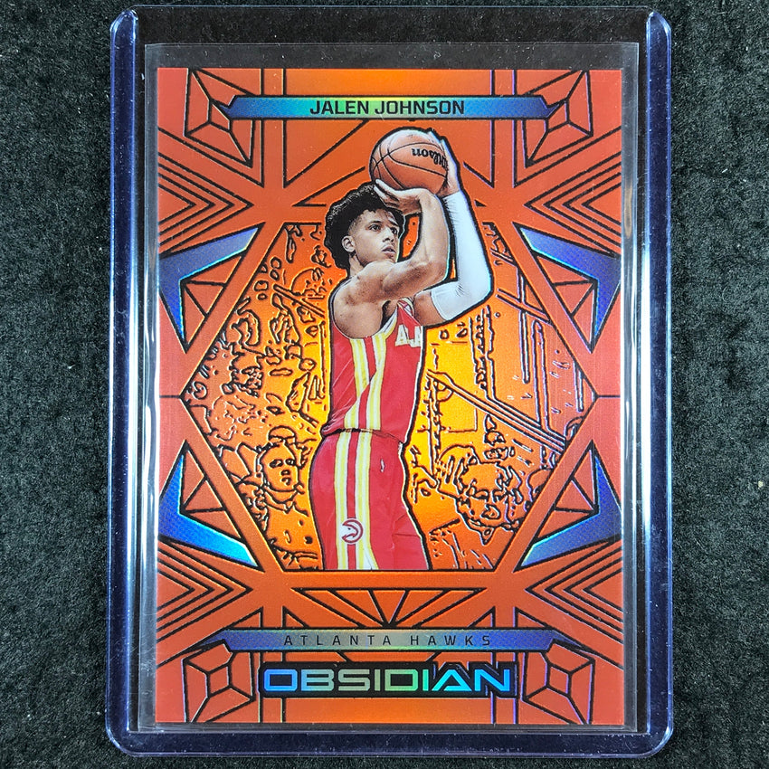 2024-25 Obsidian JALEN JOHNSON Base Orange Flood 91/125 #14