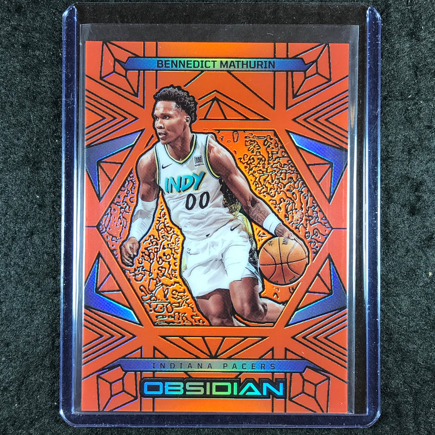 2024-25 Obsidian BENNEDICT MATHURIN Base Orange Flood 92/125 #84