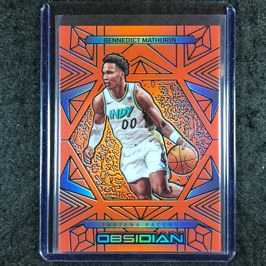 2024-25 Obsidian BENNEDICT MATHURIN Base Orange Flood 99/125 #84