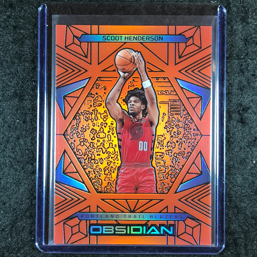 2024-25 Obsidian SCOOT HENDERSON Base Orange Flood 112/125 #86