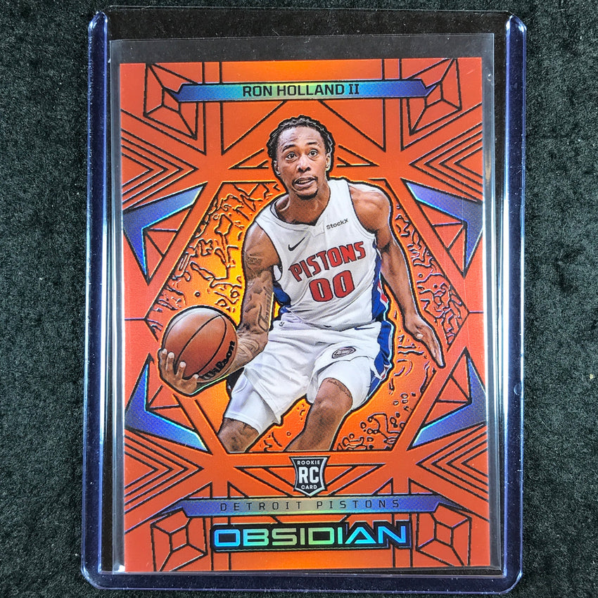 2024-25 Obsidian RON HOLLAND II Rookie Base Orange Flood 84/125 #164