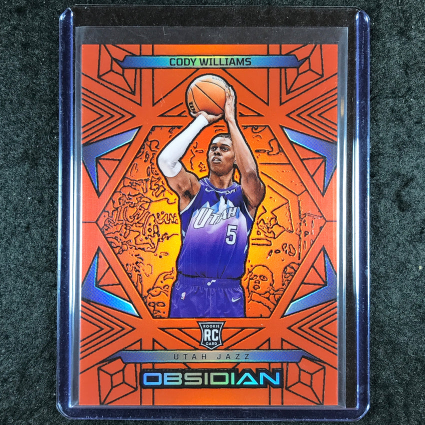 2024-25 Obsidian CODY WILLIAMS Rookie Base Orange Flood 54/125 #169
