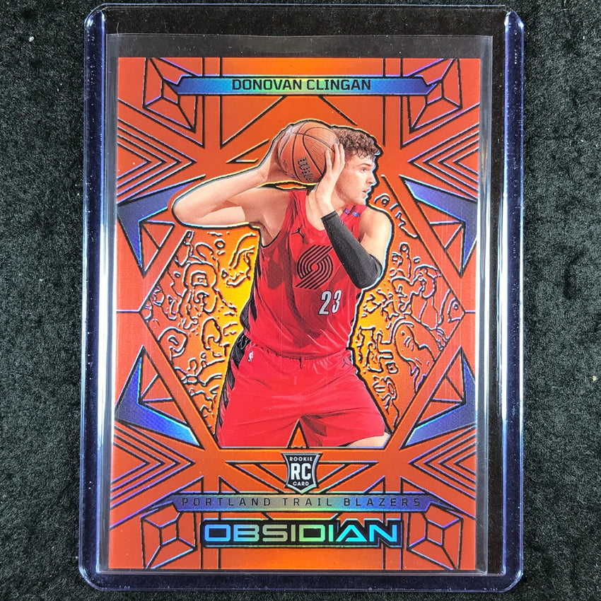 2024-25 Obsidian DONOVAN CLINGAN Rookie Base Orange Flood 90/125 #175