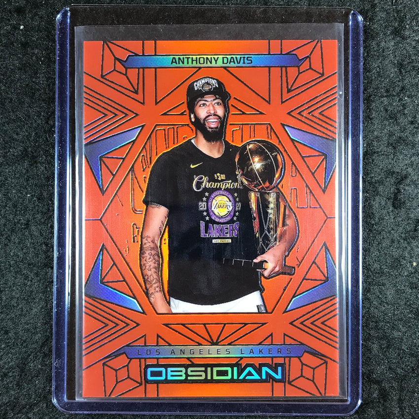 2024-25 Obsidian ANTHONY DAVIS Base Orange Flood 5/125 #187