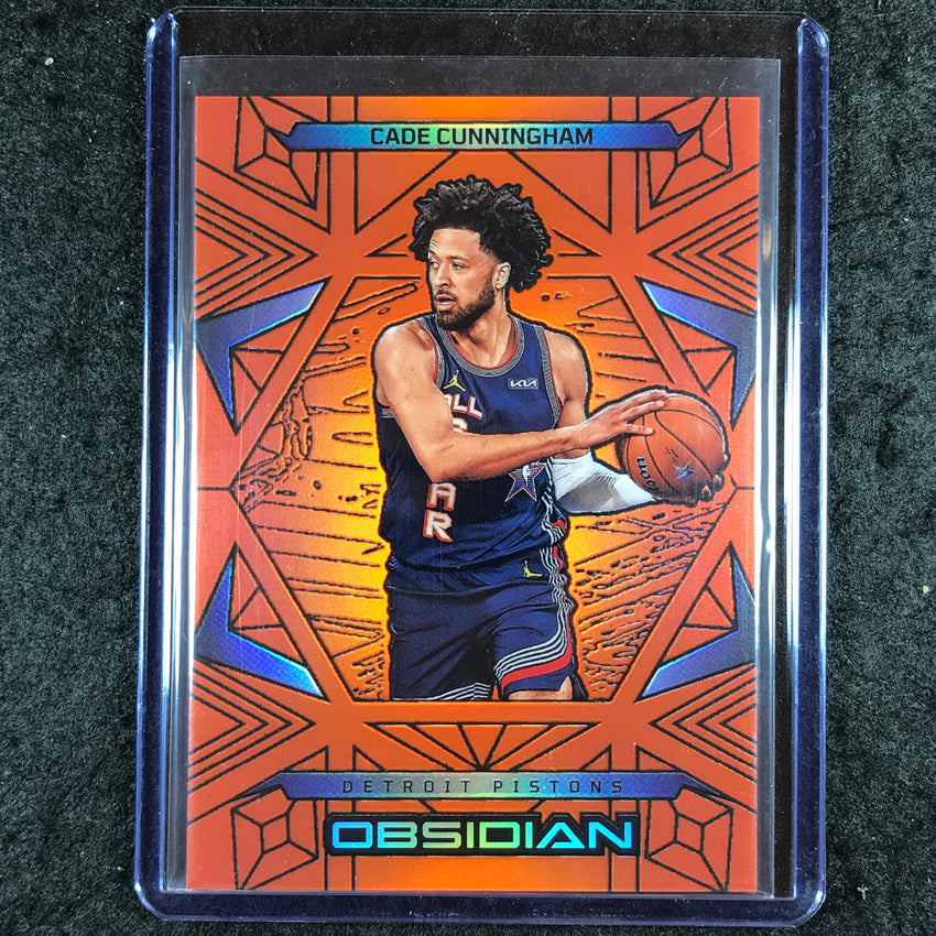 2024-25 Obsidian CADE CUNNINGHAM Base Orange Flood 16/125 #199