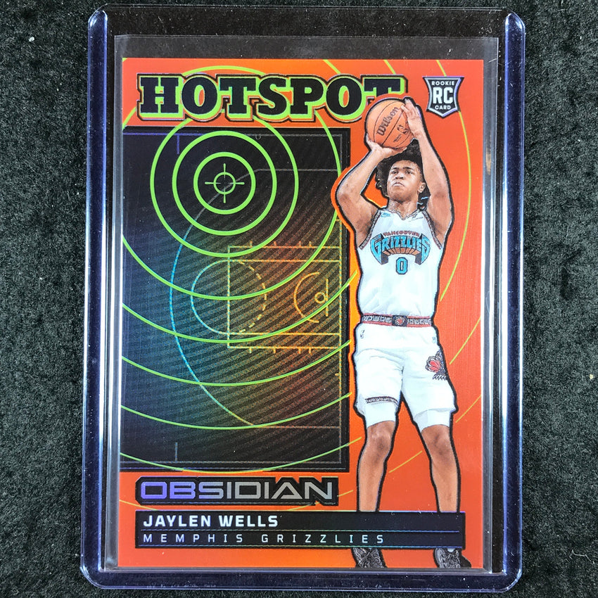 2024-25 Obsidian JAYLEN WELLS Hotspot Rookie Orange Flood 15/99 #16