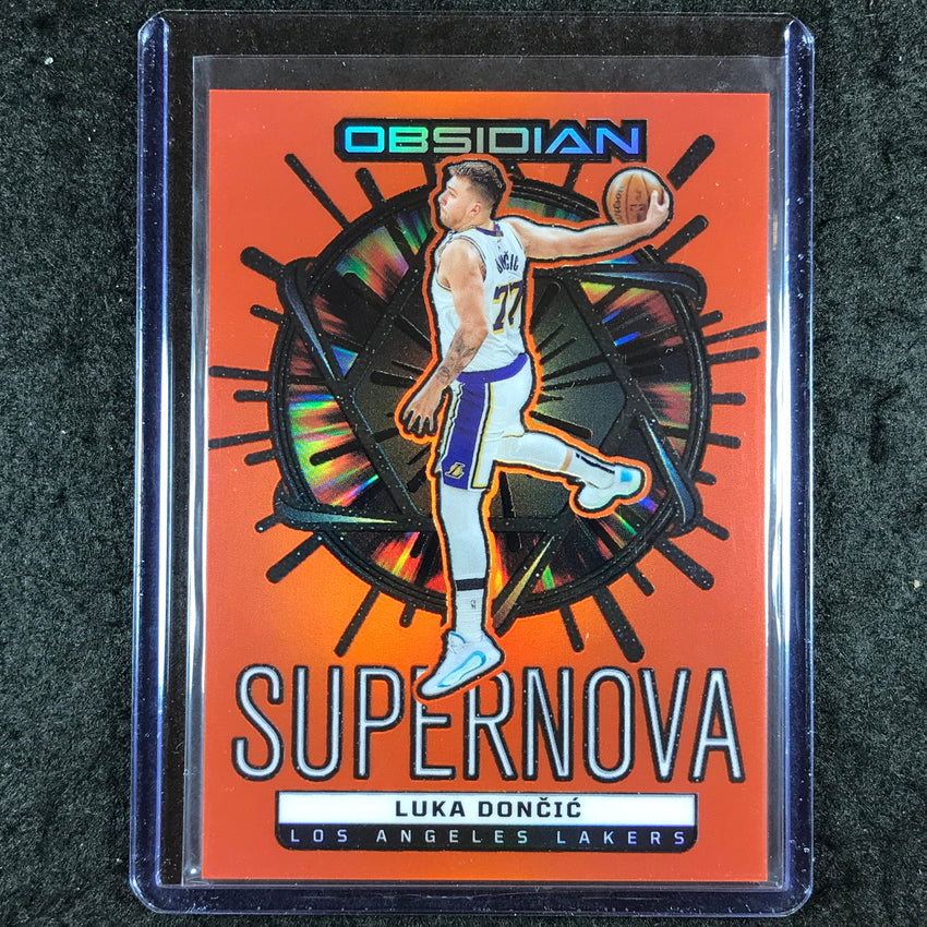 2024-25 Obsidian LUKA DONCIC Supernova Orange Flood 71/99 #8