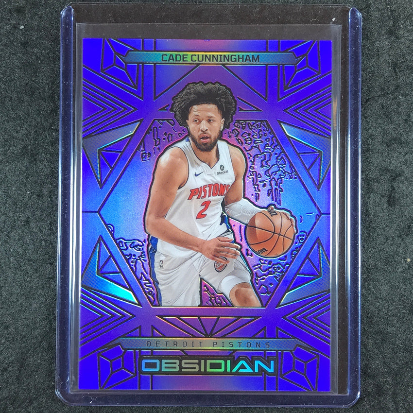 2024-25 Obsidian CADE CUNNINGHAM Base Purple Flood 25/75 #27