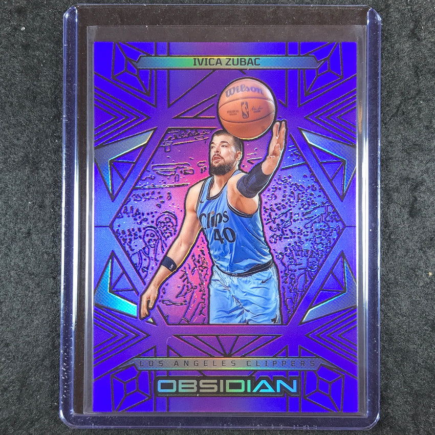 2024-25 Obsidian IVICA ZUBAC Base Purple Flood 72/75 #64