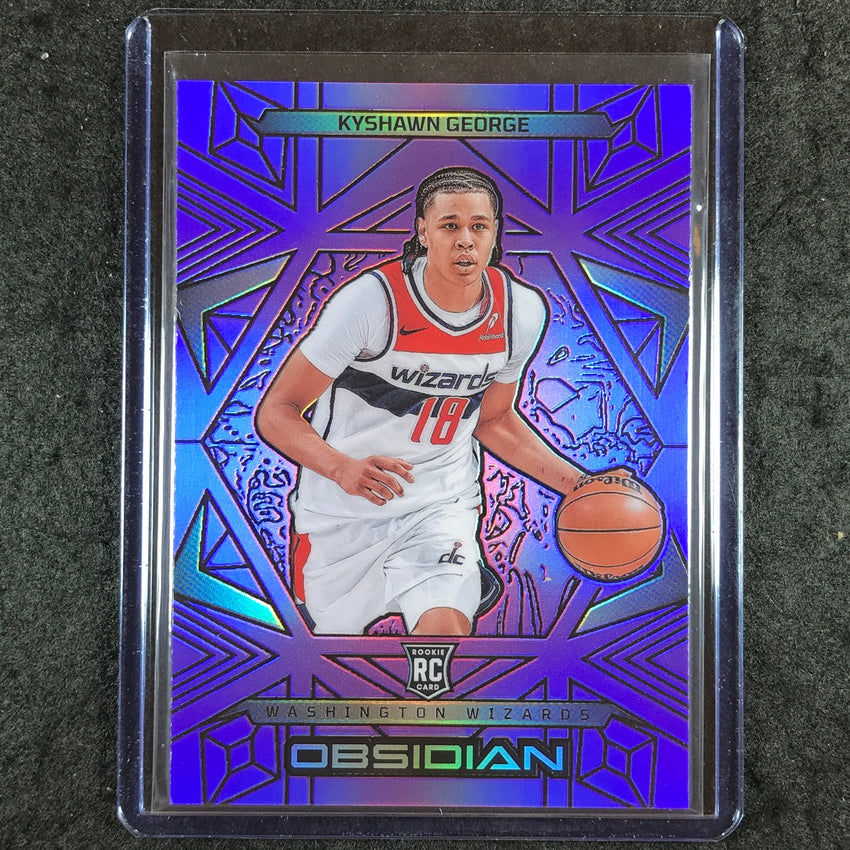 2024-25 Obsidian KYSHAWN GEORGE Rookie Base Purple Flood 19/75 #143