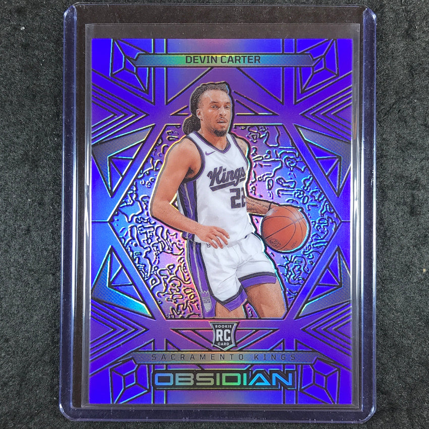 2024-25 Obsidian DEVIN CARTER Rookie Base Purple Flood 52/75 #165