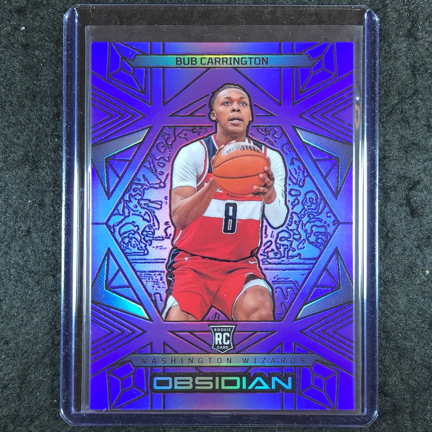 2024-25 Obsidian BUB CARRINGTON Rookie Base Purple Flood 51/75 #179