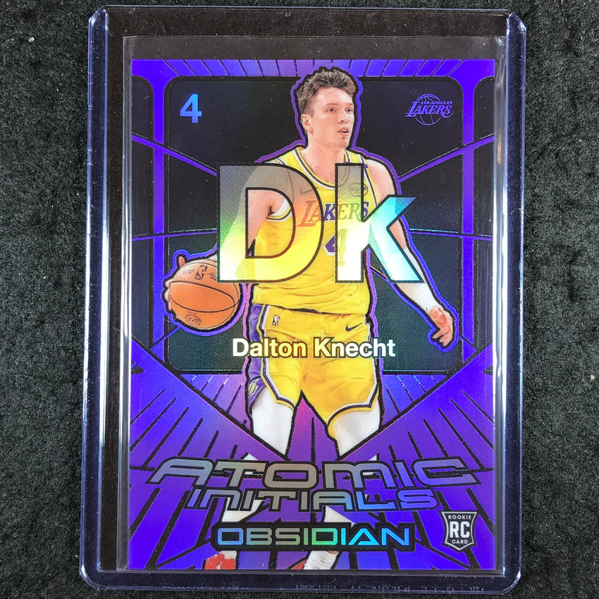 2024-25 Obsidian DALTON KNECHT Atomic Initials Rookie Purple Flood 64/75 #15