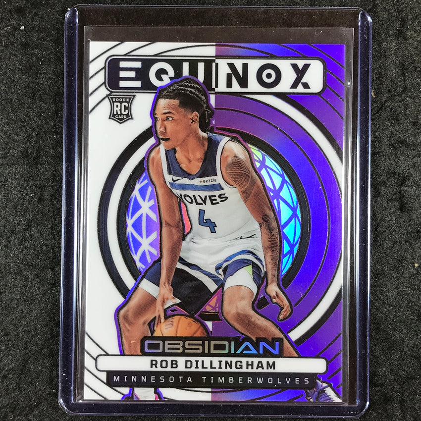 2024-25 Obsidian ROB DILLINGHAM Equinox Rookie Purple Flood 63/75 #1
