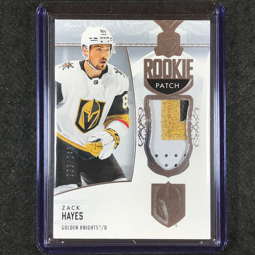 2022-23 The Cup Hockey ZACK HAYES Rookie Patch Base 223/249 #159