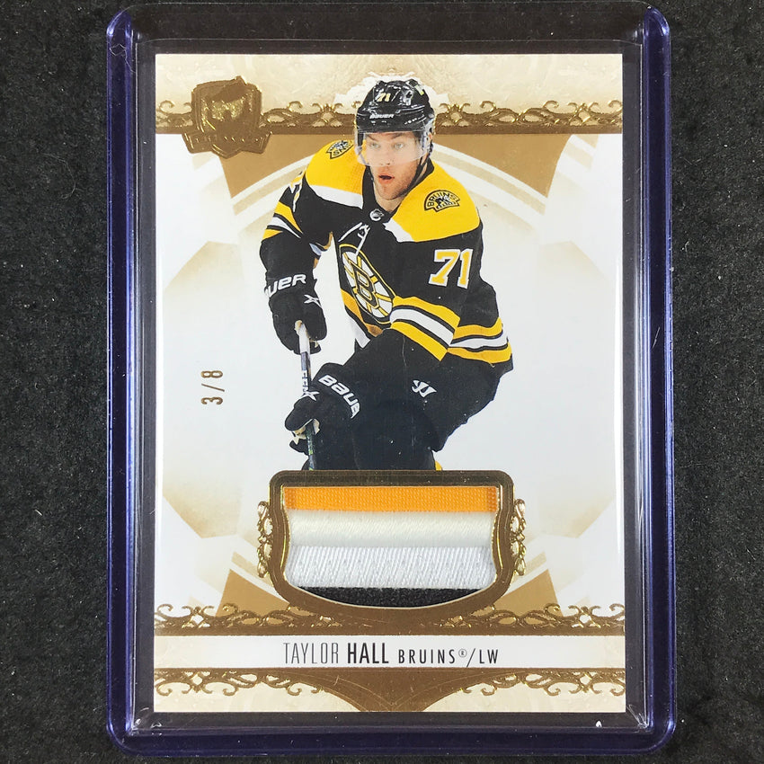 2022-23 The Cup Hockey TAYLOR HALL Base Gold Foil Patch Relic 3/8 #74