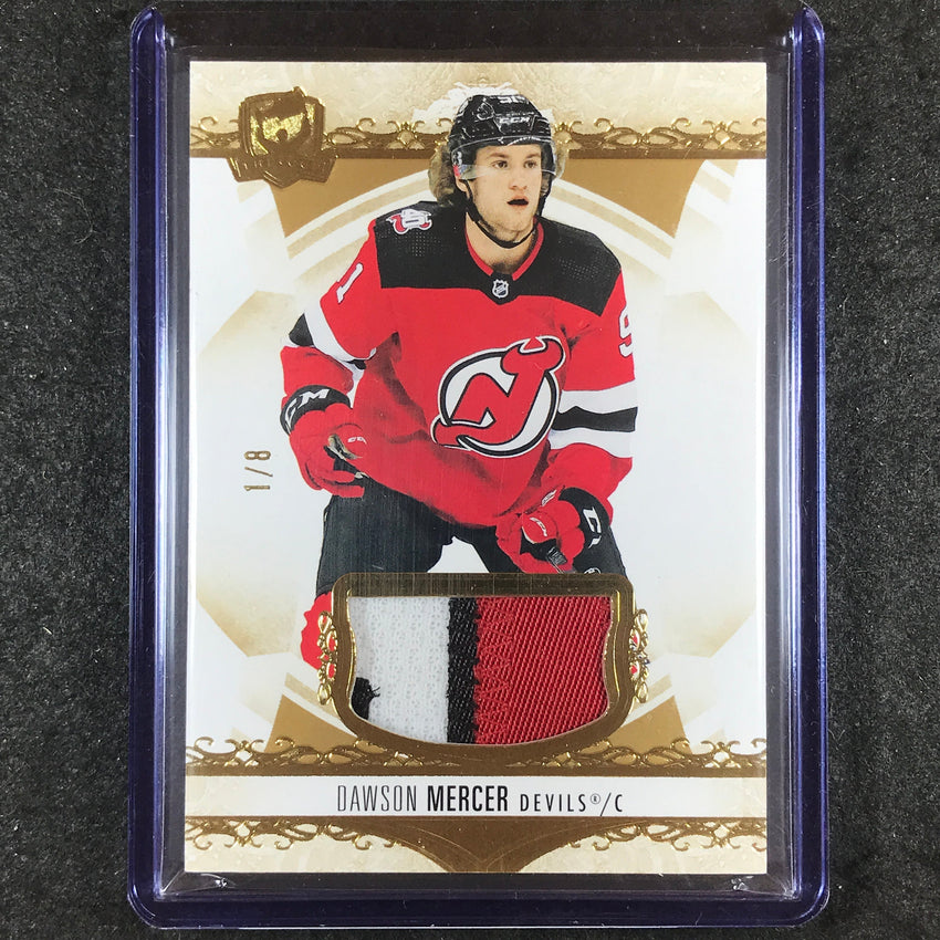2022-23 The Cup Hockey DAWSON MERCER Base Gold Foil Patch Relic 1/8 #83