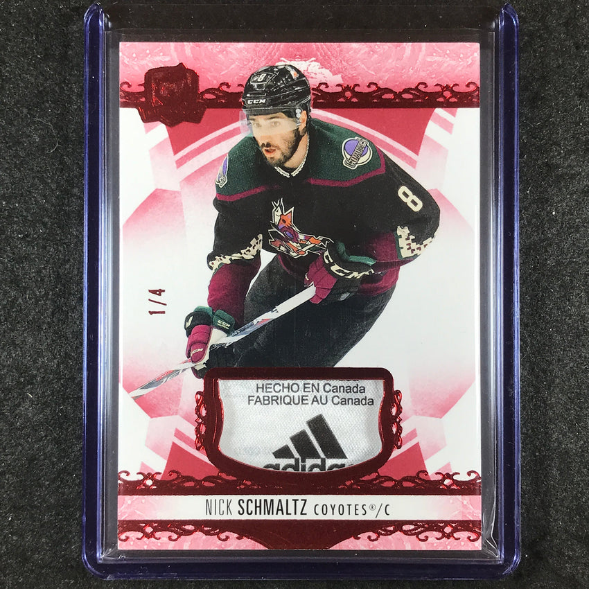 2022-23 The Cup Hockey NICK SCHMALTZ Base Red Foil Tag Relic 1/4 #79