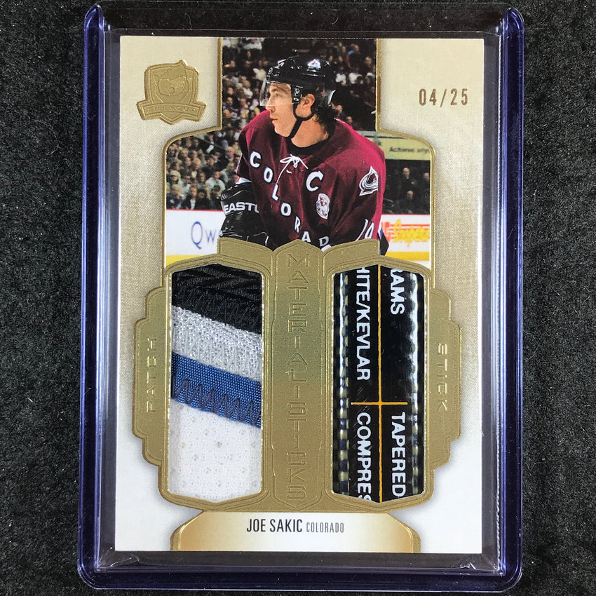 2022-23 The Cup Hockey JOE SAKIC MaterialiSticks Patch Stick Relic 4/25