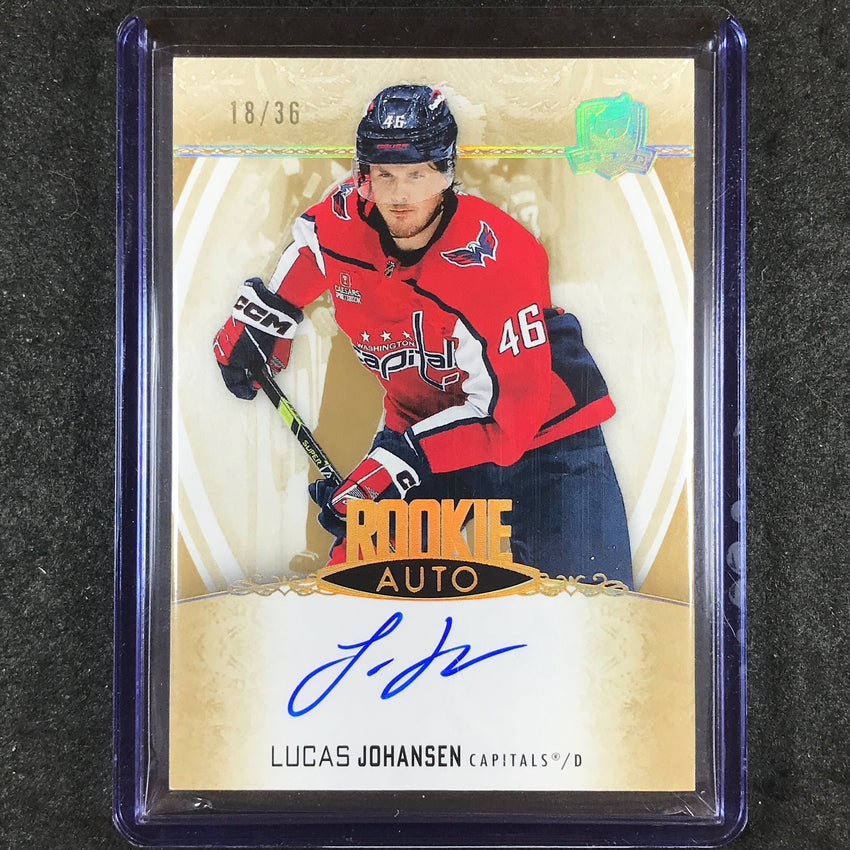 2022-23 The Cup Hockey LUCAS JOHANSEN Rookie Base Gold Spectrum Foil Auto 18/36