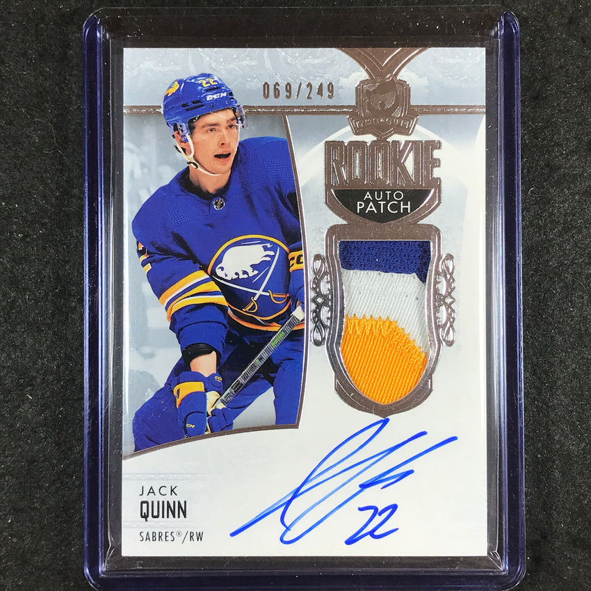 2022-23 The Cup Hockey JACK QUINN Base Rookie Patch Auto 69/249 #101