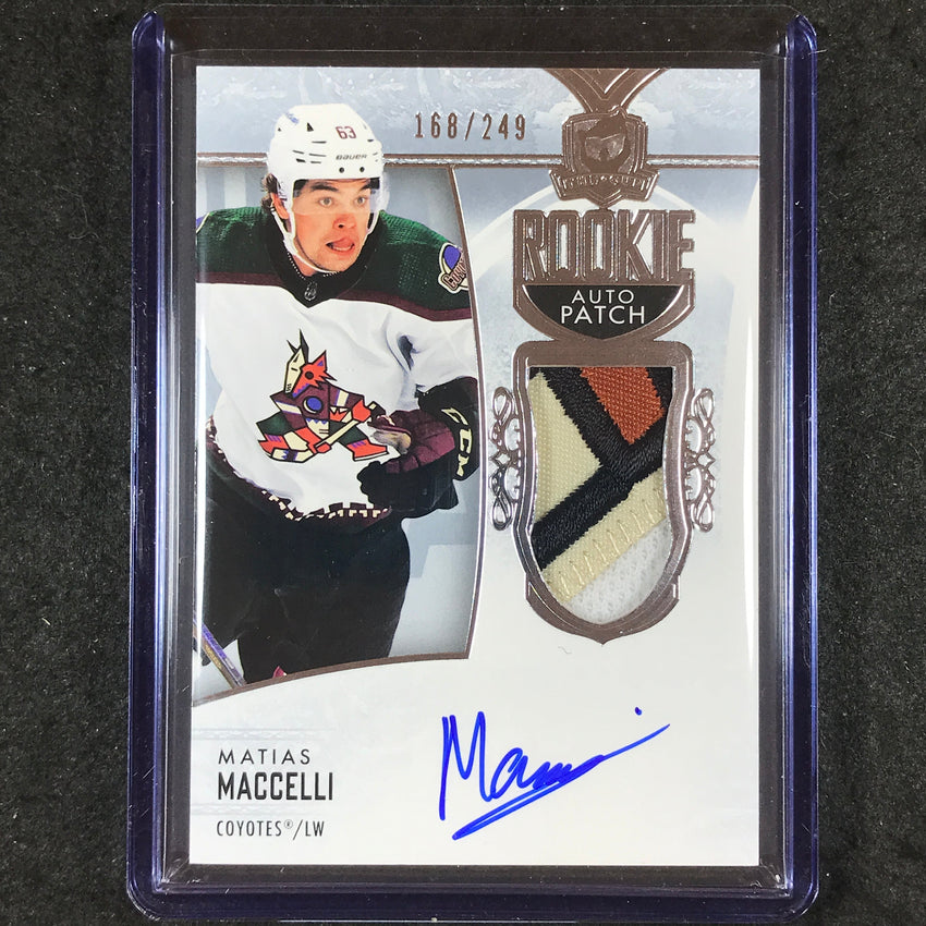 2022-23 The Cup Hockey MATIAS MACCELLI Base Rookie Patch Auto 168/249 #106