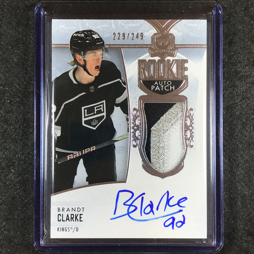 2022-23 The Cup Hockey BRANDT CLARKE Base Rookie Patch Auto 229/249 #122