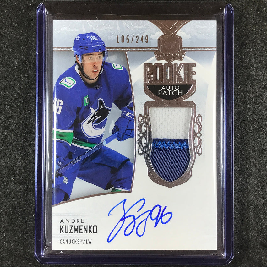 2022-23 The Cup Hockey ANDREI KUZMENKO Base Rookie Patch Auto 105/249 #128