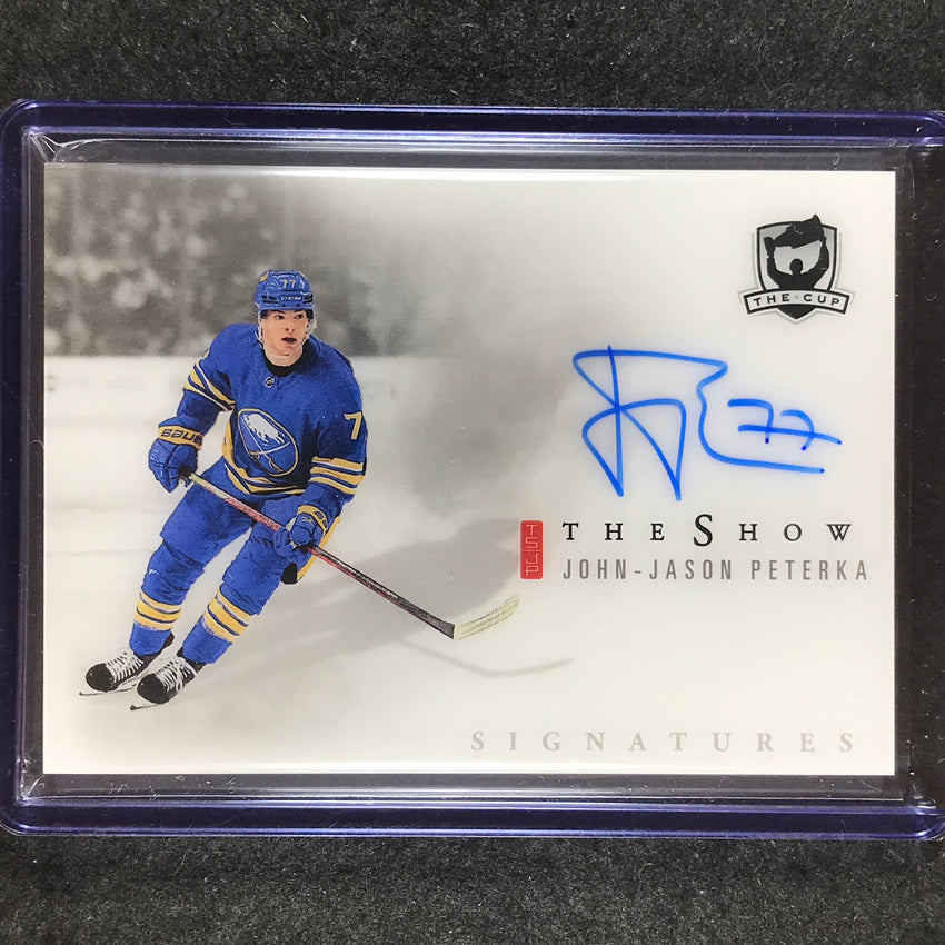 2022-23 The Cup Hockey JOHN-JASON PETERKA 2021-22 Update The Show Auto #40