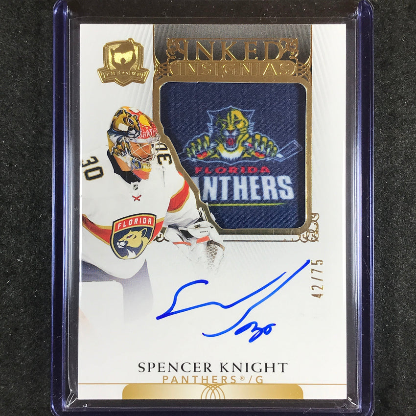 2022-23 The Cup SPENCER KNIGHT 2021-22 Update Inked Insignias Relic Auto 42/75