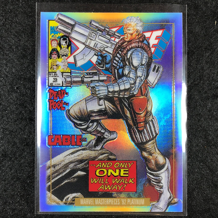 2024 Marvel Masterpieces '92 Platinum CABLE Variant Cover Rainbow #18