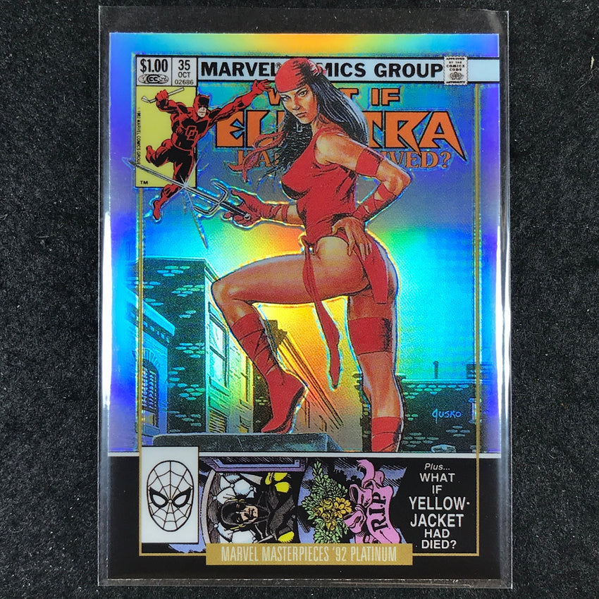 2024 Marvel Masterpieces '92 Platinum ELEKTRA Variant Cover Rainbow #22