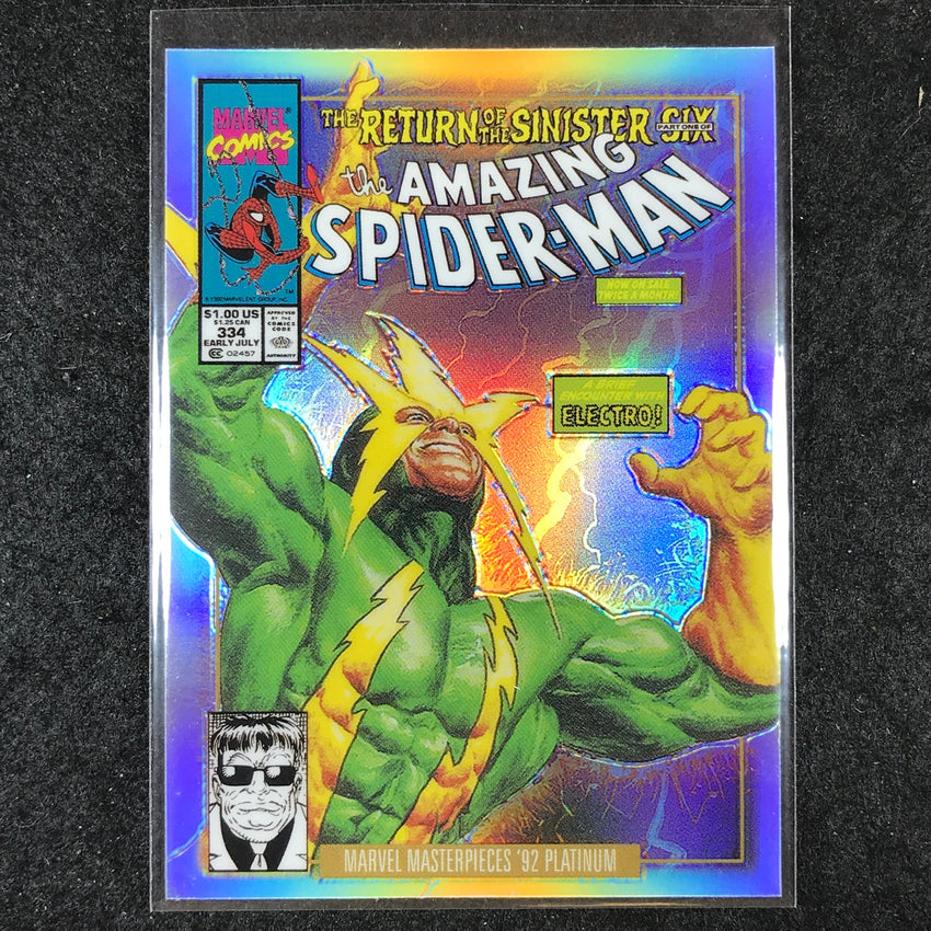 2024 Marvel Masterpieces '92 Platinum ELECTRO Variant Cover Rainbow #23