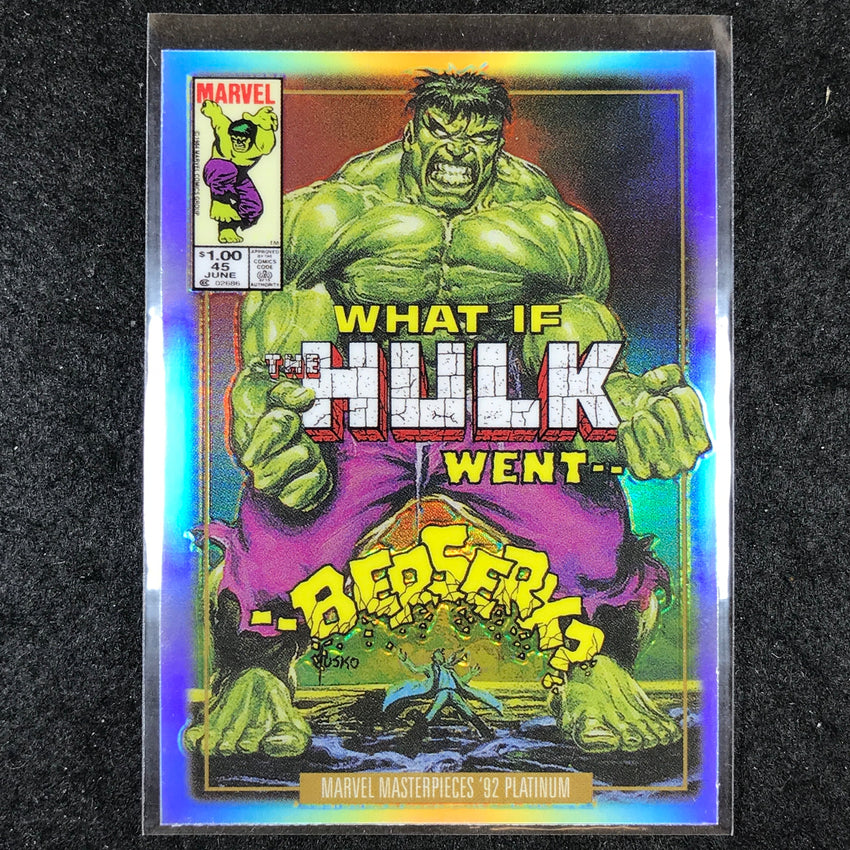 2024 Marvel Masterpieces '92 Platinum HULK Variant Cover Rainbow #32