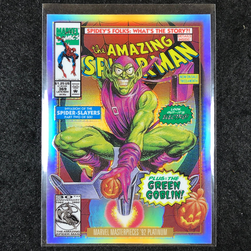 2024 Marvel Masterpieces '92 Platinum GREEN GOBLIN Variant Cover Rainbow #36