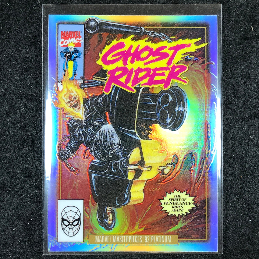 2024 Marvel Masterpieces '92 Platinum GHOST RIDER Variant Cover Rainbow #37