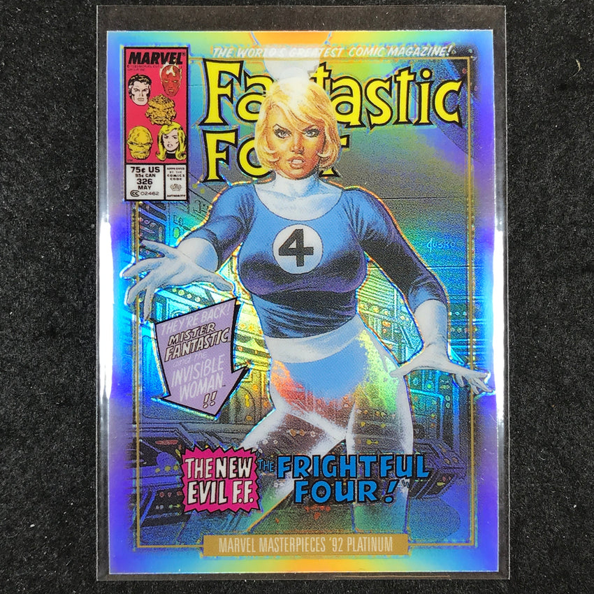 2024 Marvel Masterpieces '92 Platinum INVISIBLE WOMAN Variant Cover Rainbow #39