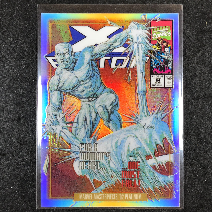 2024 Marvel Masterpieces '92 Platinum ICEMAN Variant Cover Rainbow #40