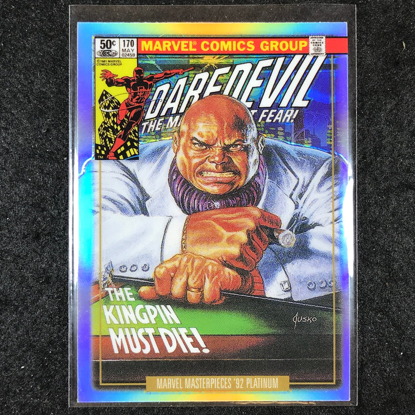 2024 Marvel Masterpieces '92 Platinum KINGPIN Variant Cover Rainbow #43